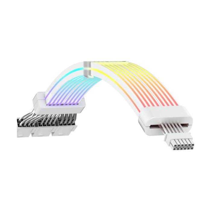 RYZE ARGB Napojni kabl za VGA6pin 3x6+2Pin to 12VHPWRWhite