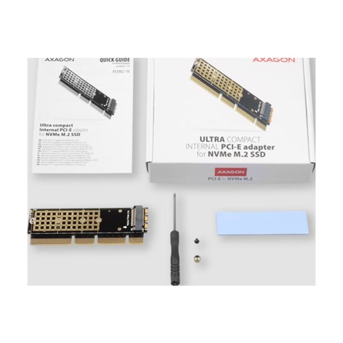 AXAGON PCEM2-1U PCI-E 3.0 16x - M.2 SSD NVMe