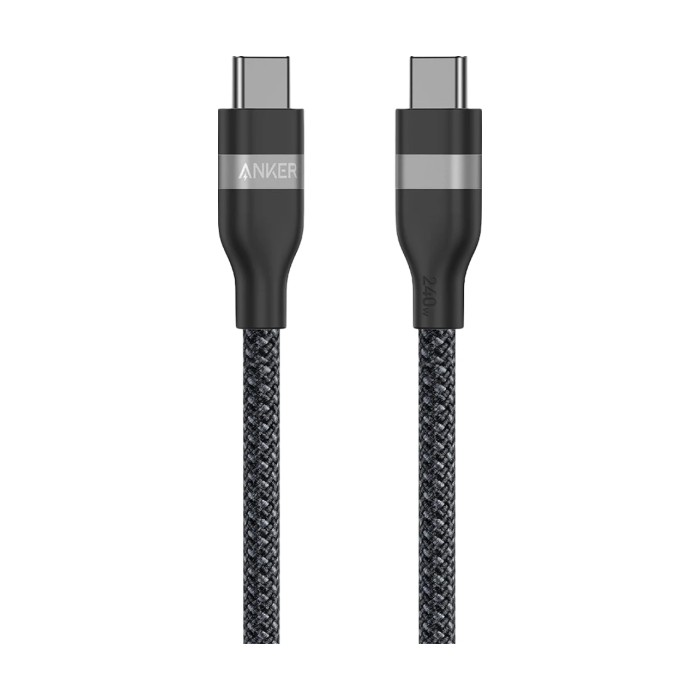 Anker USB-C to USB-C Cable 180cm 240W Upcycled-Braided Black