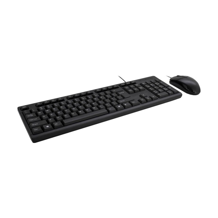 Inter-tech Tastatura i Miš Set AC KB-101SC Žičana BOS-HRV-SLV-SRB