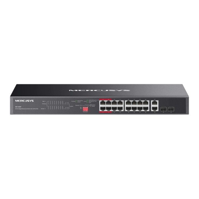 Mercusys MS120GP Rackmount Switch 20x10/100/1000 with 16-Port PoE+