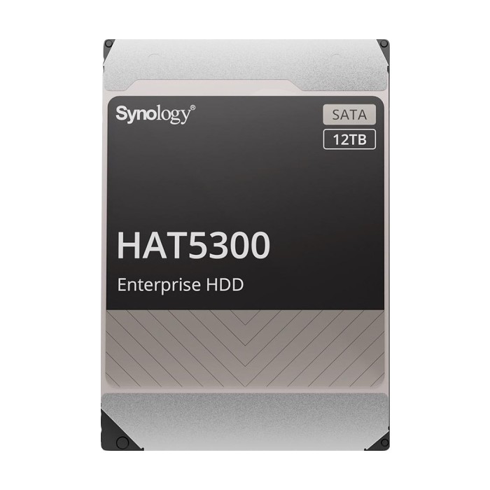 Synology HAT5300-12T 12TB 3.5" HDD SATA 6Gb/s 7200rpm Buffer size : 256 MiB MTTF 2.5M Synology HAT5300-12T 12TB 3.5" HDD SATA 6Gb/s 7200rpm Buffer size : 256 MiB MTTF 2.5M