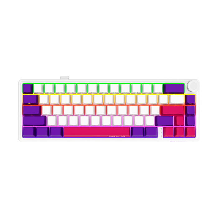 LORGAR KBP70MW Wireless 65% Mechanical Gaming Keyboard Pro White EN layout