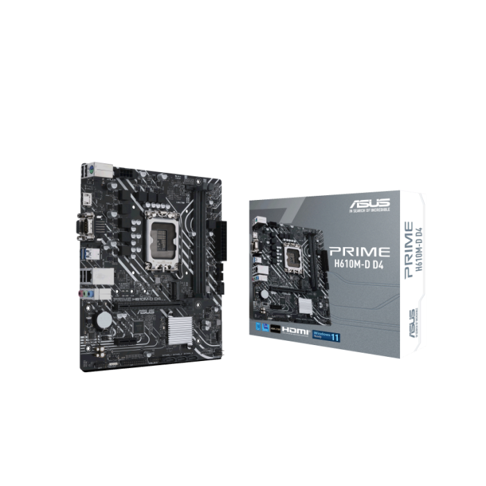 ASUS MB PRIME H610M-D D4Intel H610;LGA17002xDDR4;VGA,HDMI,mATX