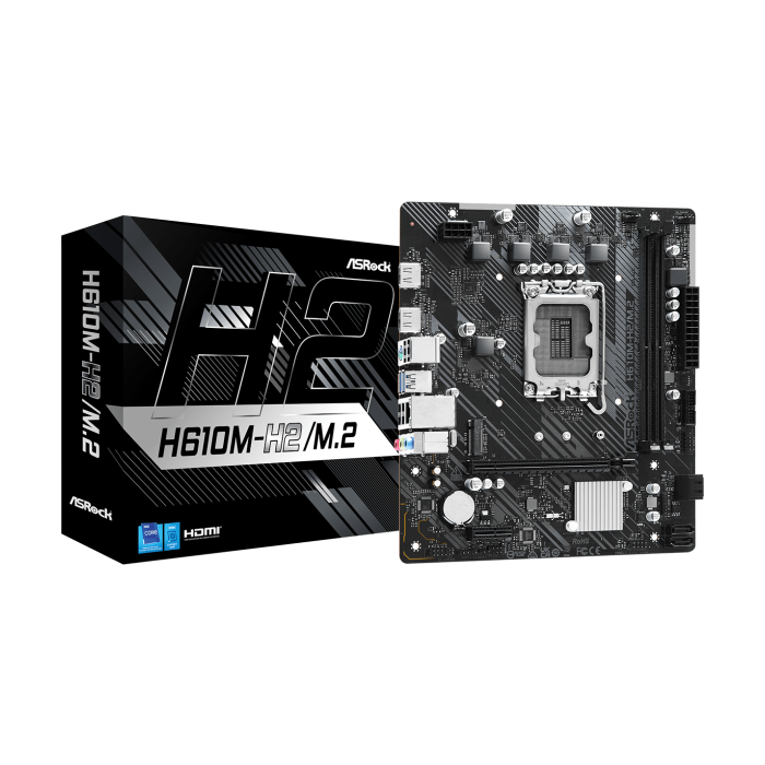 ASROCK MB H610M-H2/M.22xDDR4, M.2, 4xSATA, 2xHDMImicroATX