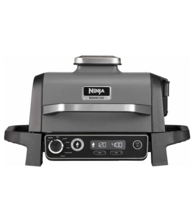 Ninja elektricni rostilj7 funkcija, tezina 10,18 kg.Woodfire tehnologija, do 75% manje masti