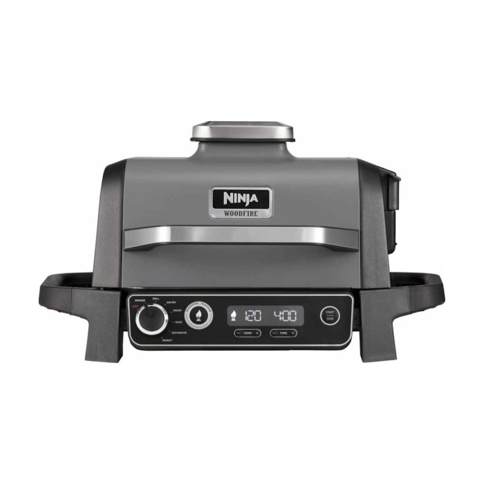 Ninja elektricni rostilj7 funkcija, tezina 10,18 kg.Woodfire tehnologija, do 75% manje masti