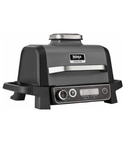 Ninja elektricni rostilj7 funkcija, tezina 10,18 kg.Woodfire tehnologija, do 75% manje masti
