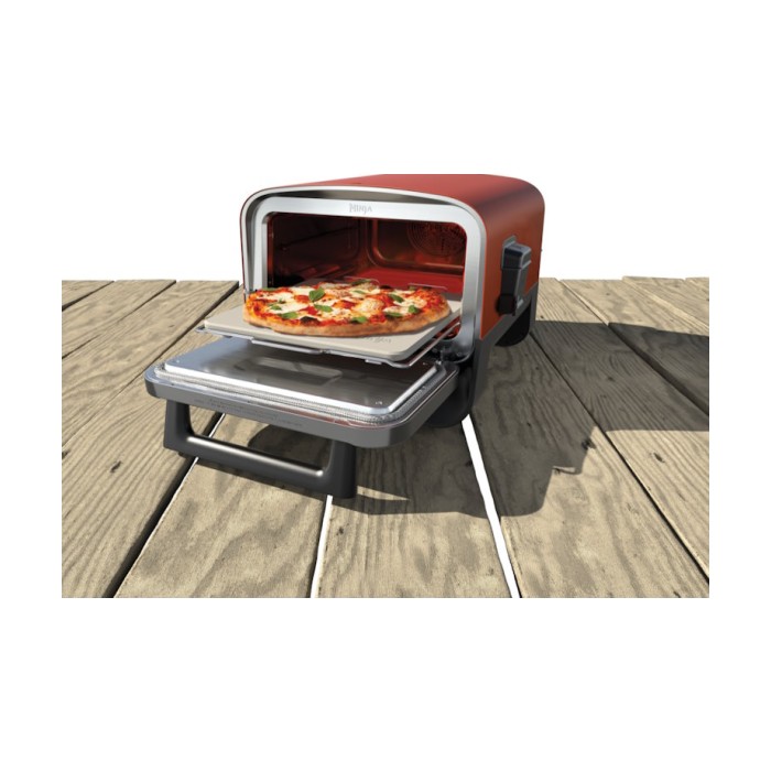Ninja vanjska pec za pizzu8u1 uredjaj, snaga 2400W,Woodfire tehn. do 30% brze, tezina 22kg,