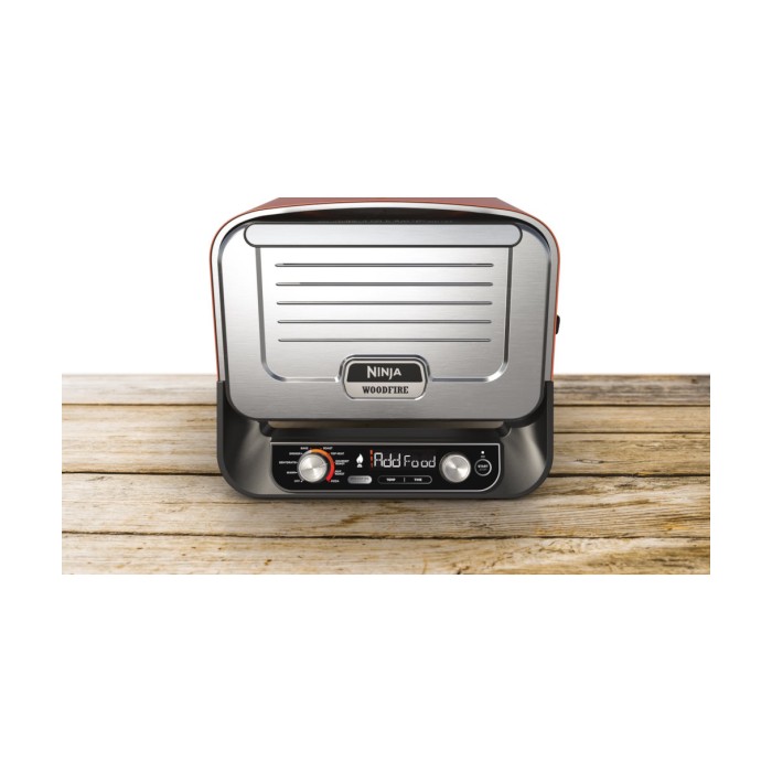 Ninja vanjska pec za pizzu8u1 uredjaj, snaga 2400W,Woodfire tehn. do 30% brze, tezina 22kg,