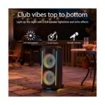 Philips TAX5000E/10 BT zvučnikmaks. 200W-100W RMS; bat do14hsvjetlosni efekti; ulaz gitara i mikrofo