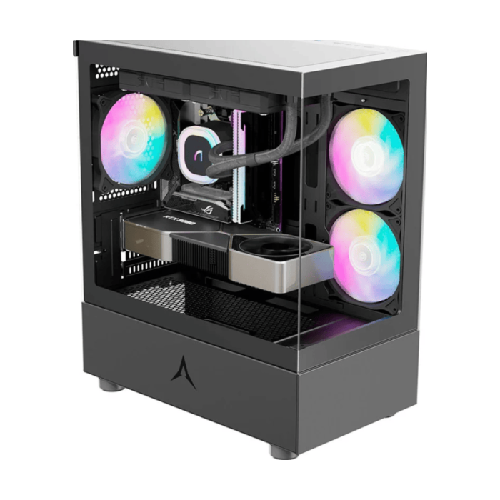 Spire Cubic Gaming Case, 3xRGBTempered Glass, VGA: 350mmTempered Glass, VGA: 350mm