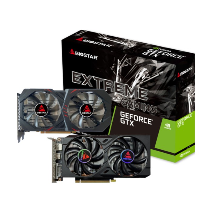 BIOSTAR VGA 1660 Ti 6GB 6GB GDDR6, 192-bit, 1x DVI, 1x DP, 1x HDMI