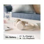 Sony bežične slušalice CH520baterija do 50h, brzo punjnje3 min za 1,5h; mikrofon; BT x2