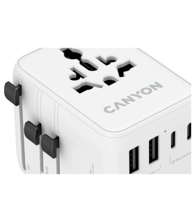 CANYON Travel Adapter OnTour 70 EU/UK/US/AUS 70W White