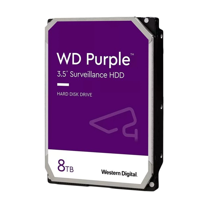 HDD Video Surveillance WD Purple 8TB CMR 3.5'' 256MB 5640 RPM SATA TBW: 180