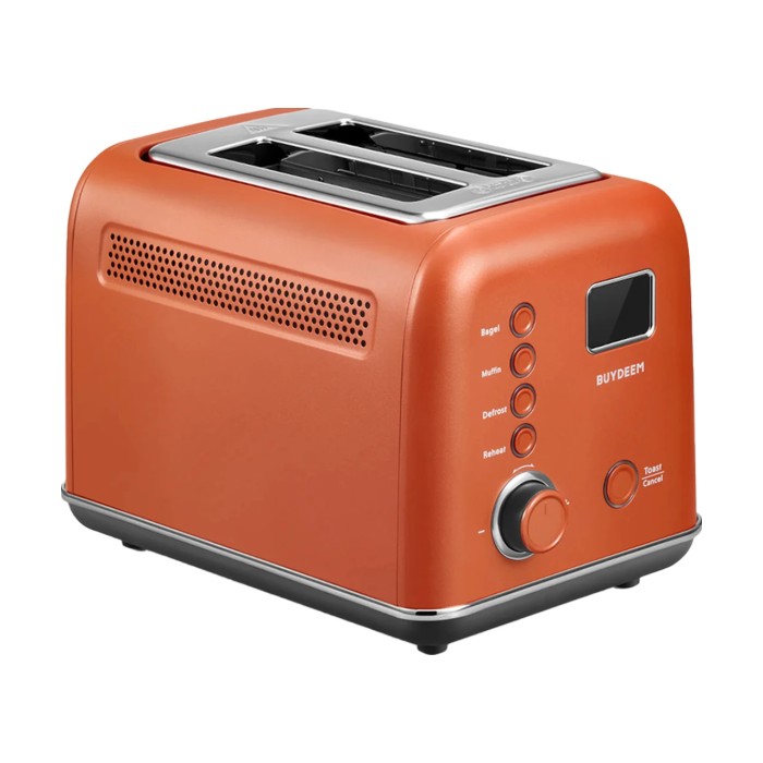 BUYDEEM 2 Slice Automatic Metal Toaster model DT730E color Koi Red EU