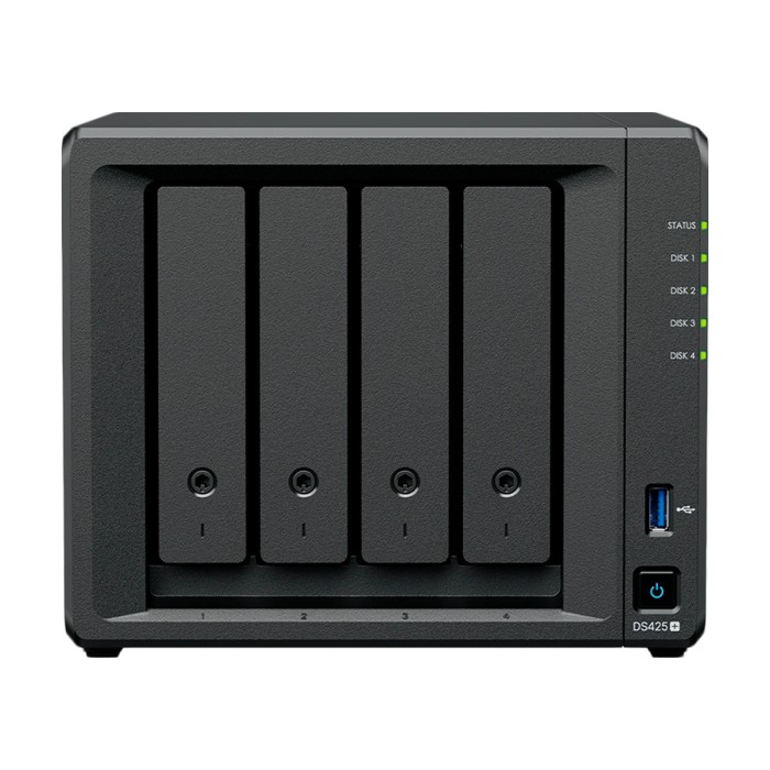Synology DiskStation DS425+ Tower 4-Bays 3.5'' SATA HDD/SSD 2 x M.2 2280 NVMe SSD slot
