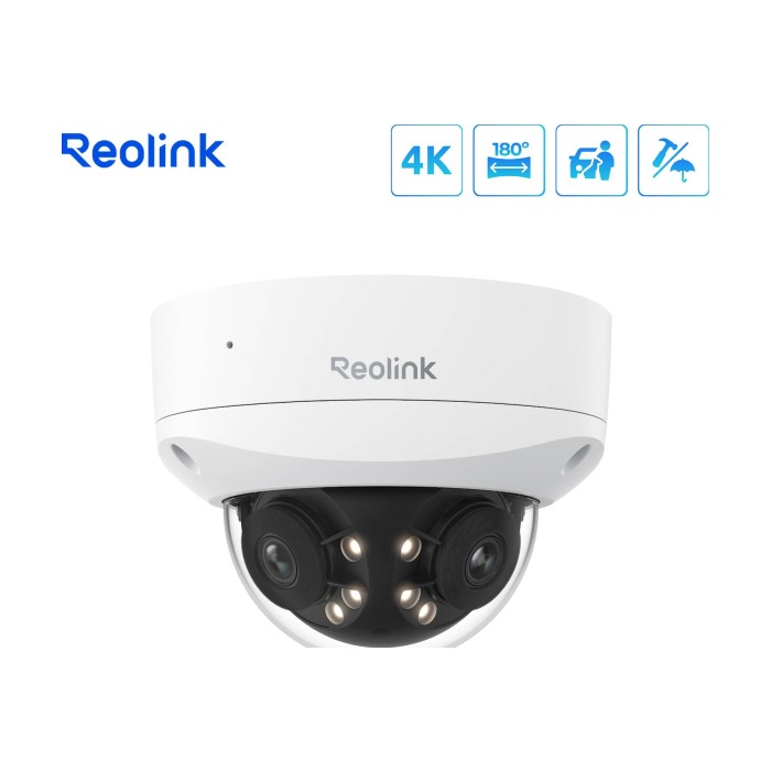 Reolink IP Kamera Duo serija P737 POE, 8MP, 4K, IK10 otporna, 180° pogledom, Noćni vid