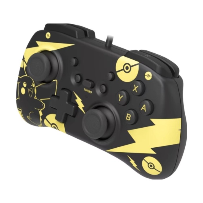 HoriPad Mini for Nintendo Switch Wired Controller Pikachu Black Gold Edition