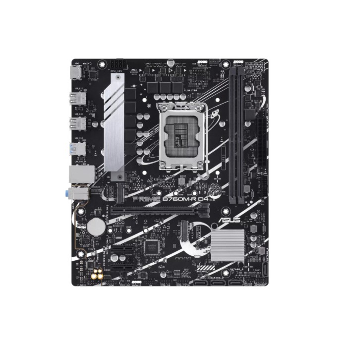 ASUS MB Prime B760M-R D4 LGA 1700, 2x DDR4, 2x M.2, 1x HDMI, 8x USB, mATX