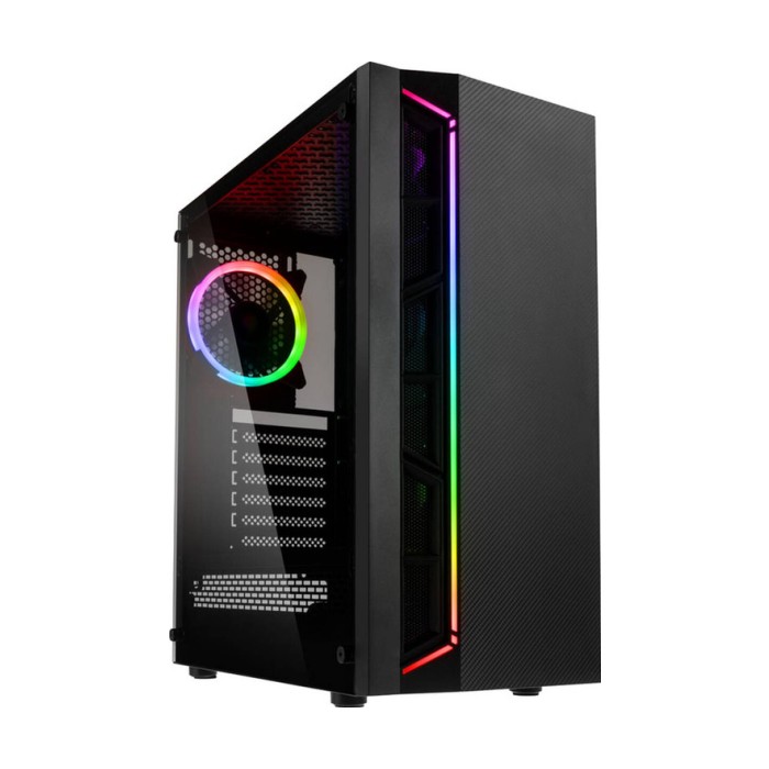 Kolink Inspire K7 ARGB Black ATX, Mid-tower, 1x 120mm fan RGB-LED strip, RGB controller
