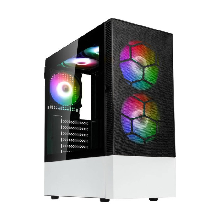 Kolink Observatory MX Mesh ARGB, Mid-tower, ATX 5x ARGB Fans, Black/White