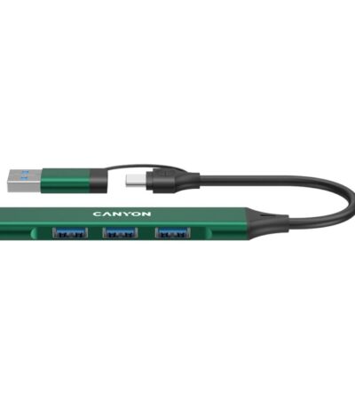 CANYON hub DS-02 4in1 USB-A/C Green