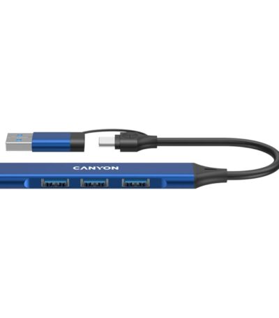 CANYON hub DS-02 4in1 USB-A/C Blue