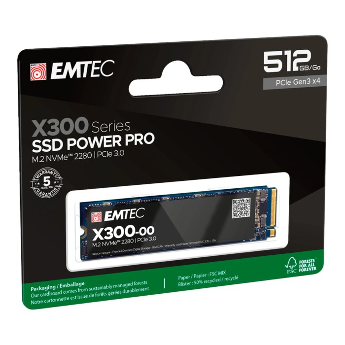 Emtec X300 M2 SSD Power Pro 512GB
