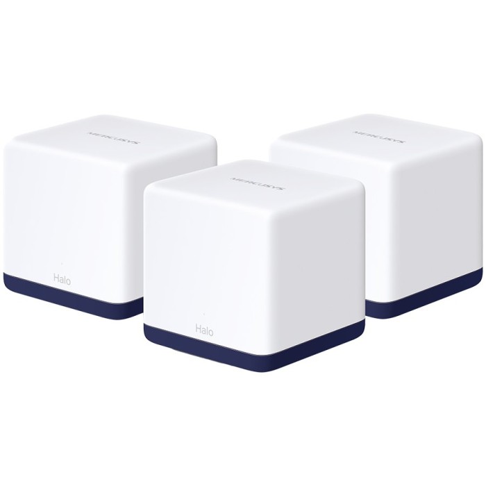 Mercusys Halo H50G3-pack 1900Mbps Whole Home Mesh Wi-Fi System600Mbps at 2.4GHz1300Mbps at 5GHz3 Gigabit Ports2