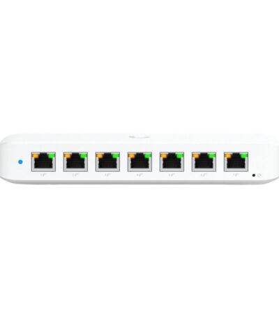 Ubiquiti USW-Ultra-210W-EU compact Layer 2 8-port GbE PoE switch with versatile mounting options 7x GbE