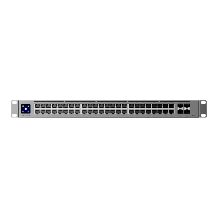 Ubiquiti 48-port Layer 3 switch 2.5 GbE and PoE++ output 16x 2.5 GbE ports including